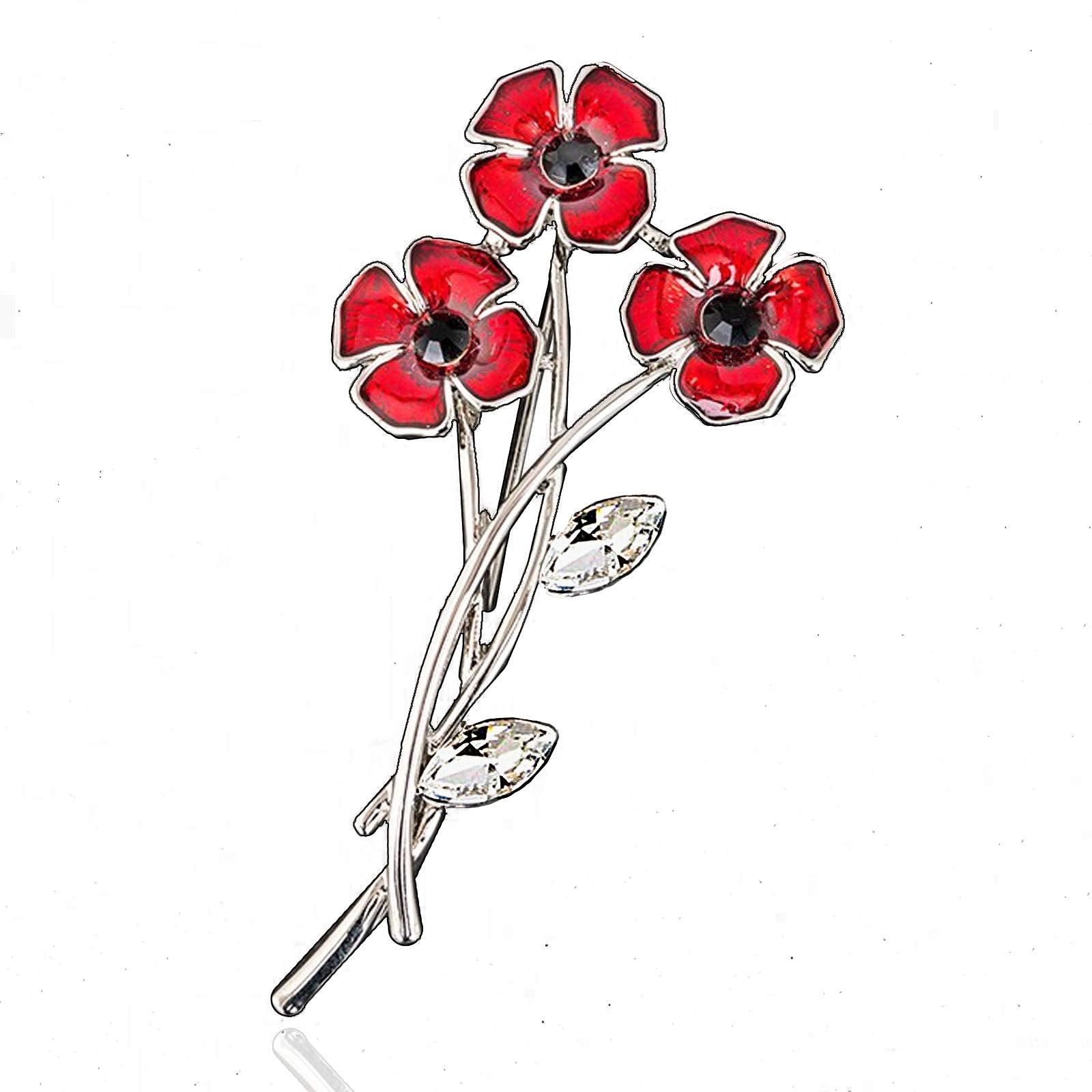 Bunch of Poppies Brooch