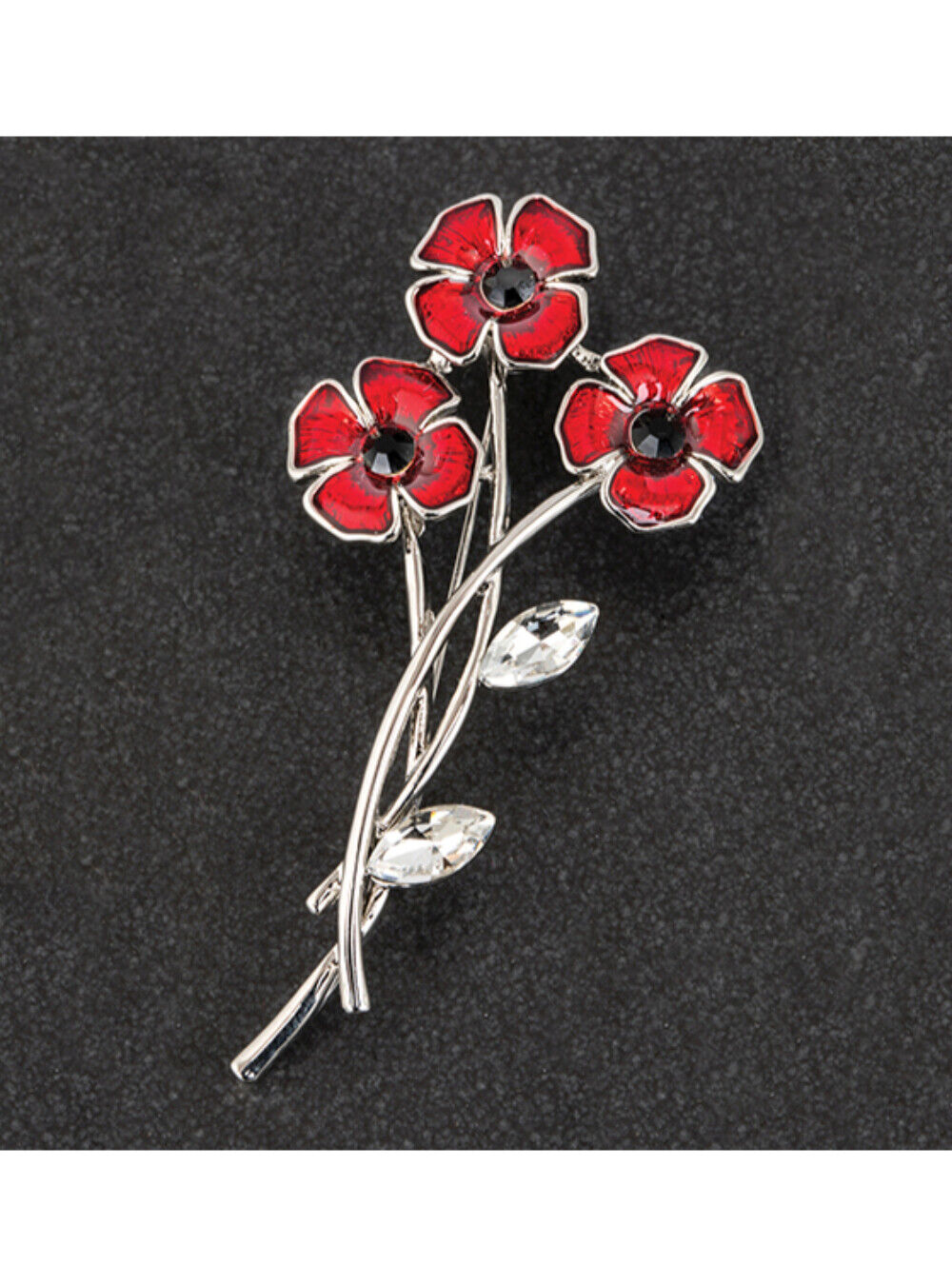 Bunch of Poppies Brooch