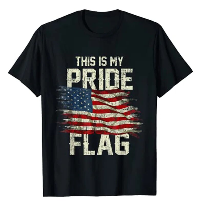 "This Is My Pride" US Flag Patriotic T-shirt (Unisex)