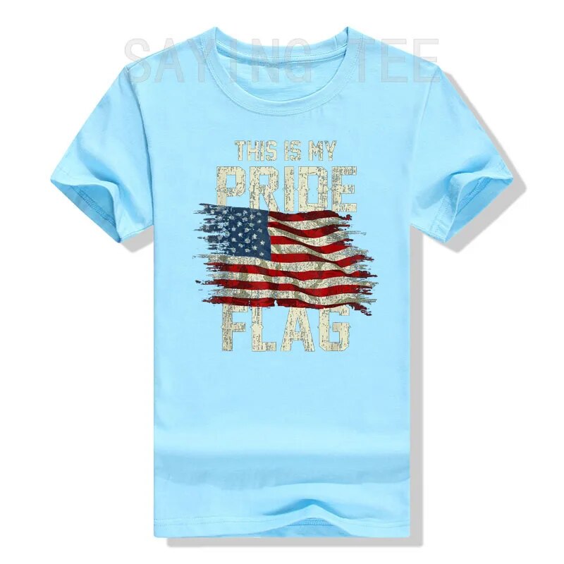 "This Is My Pride" US Flag Patriotic T-shirt (Unisex)