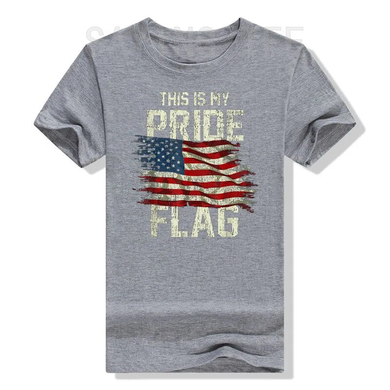 "This Is My Pride" US Flag Patriotic T-shirt (Unisex)