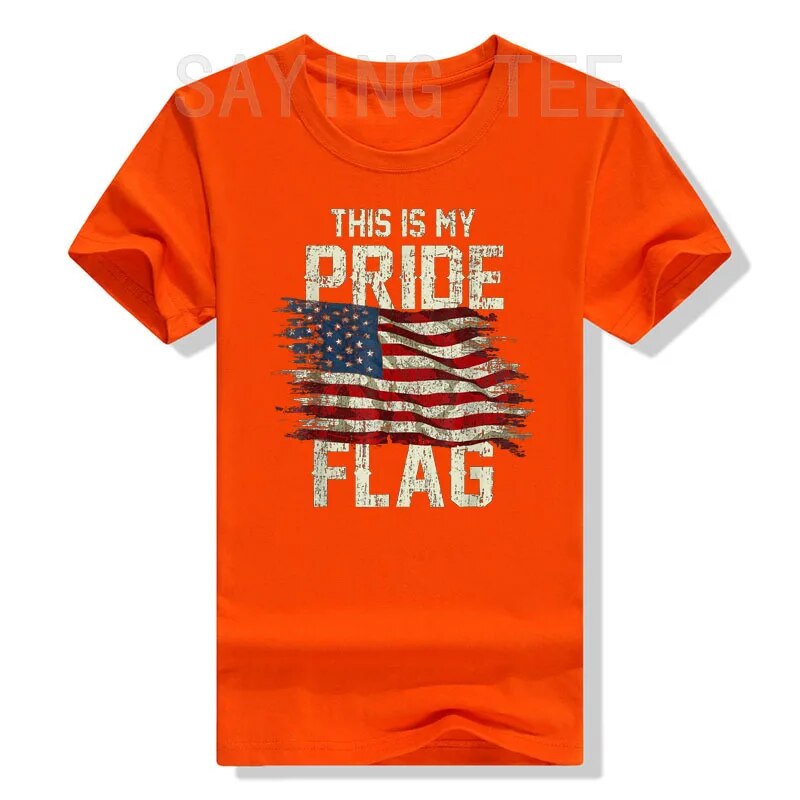 "This Is My Pride" US Flag Patriotic T-shirt (Unisex)