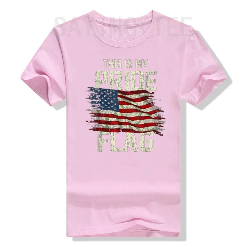 "This Is My Pride" US Flag Patriotic T-shirt (Unisex)