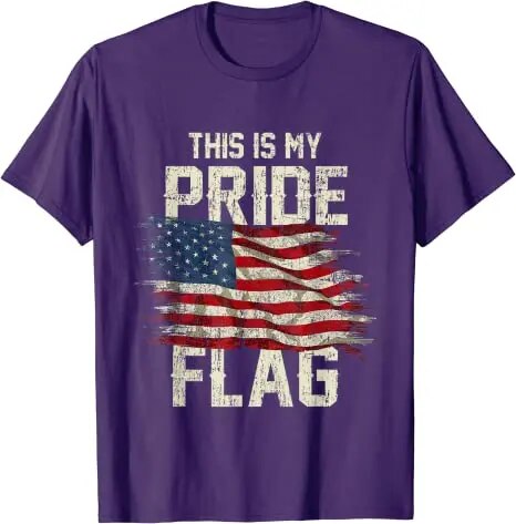 "This Is My Pride" US Flag Patriotic T-shirt (Unisex)