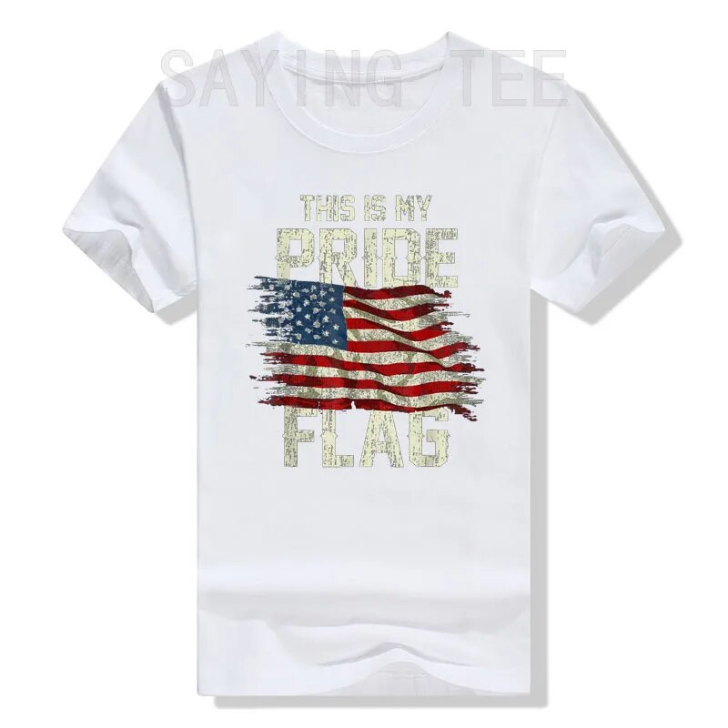 "This Is My Pride" US Flag Patriotic T-shirt (Unisex)