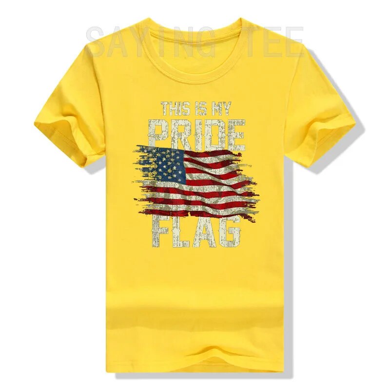 "This Is My Pride" US Flag Patriotic T-shirt (Unisex)