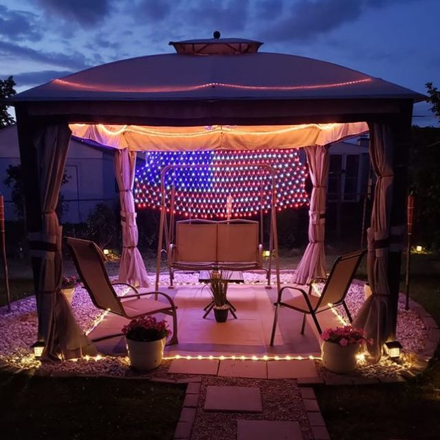 American Flag LED String Lights