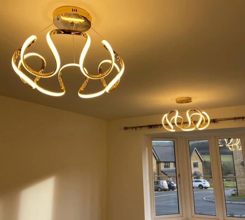 Modern Curve LED Chandelier