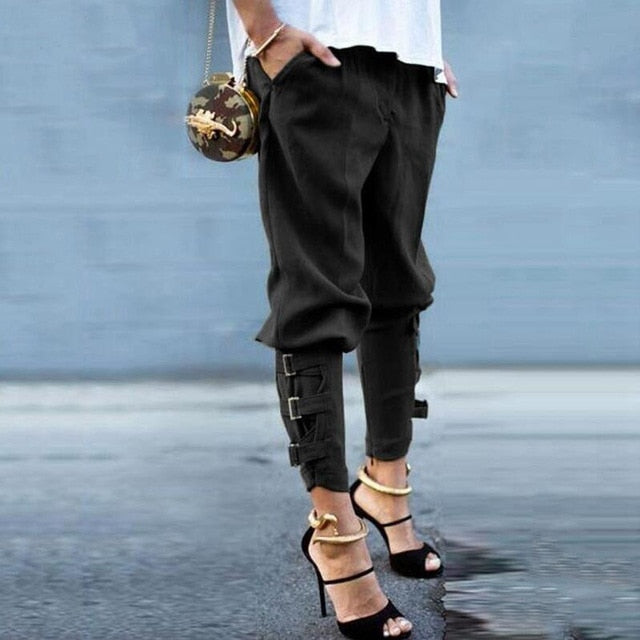 Buckled Calf Pants