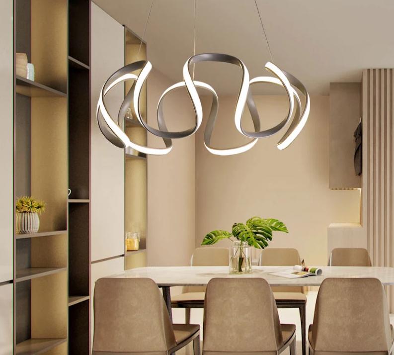 Modern Curve LED Chandelier