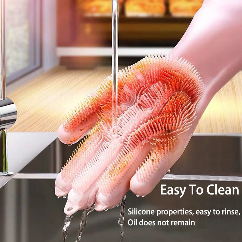 Dish Washing Silicone Gloves