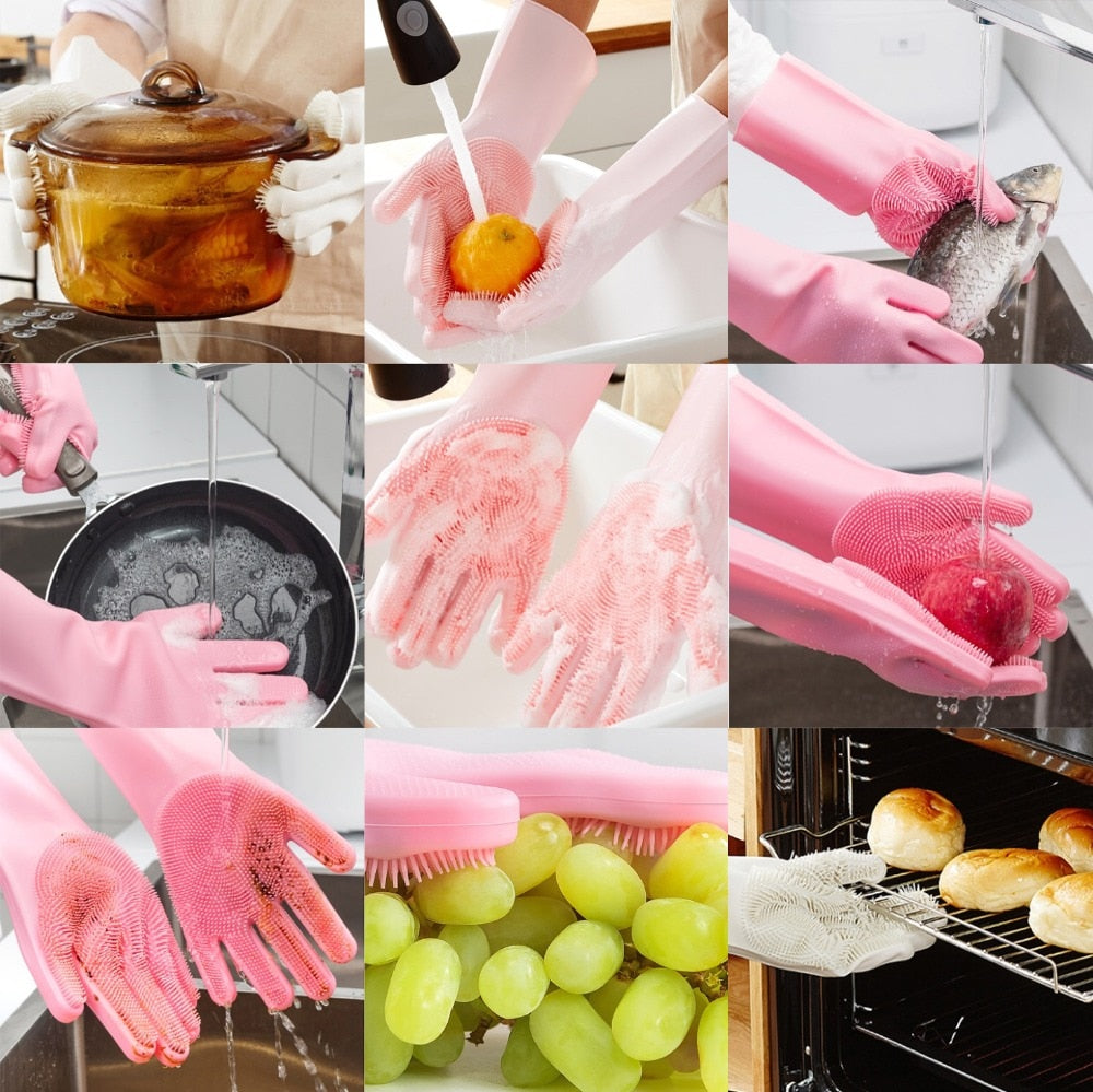 Dish Washing Silicone Gloves