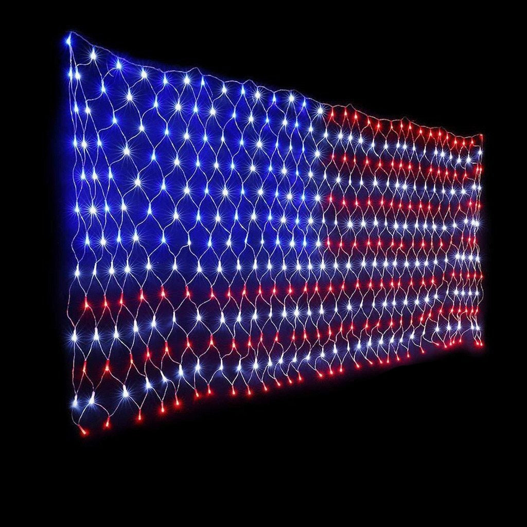 American Flag LED String Lights