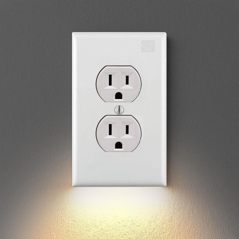 Power Outlet Plate With LED Light