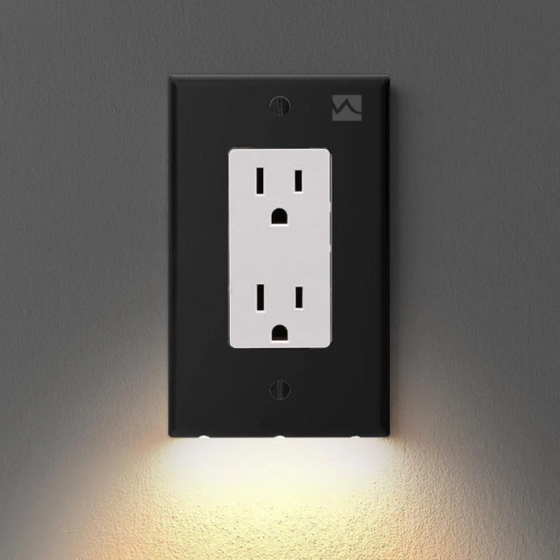 Power Outlet Plate With LED Light