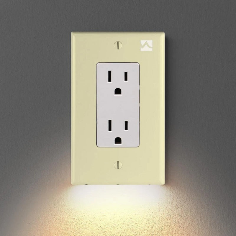 Power Outlet Plate With LED Light