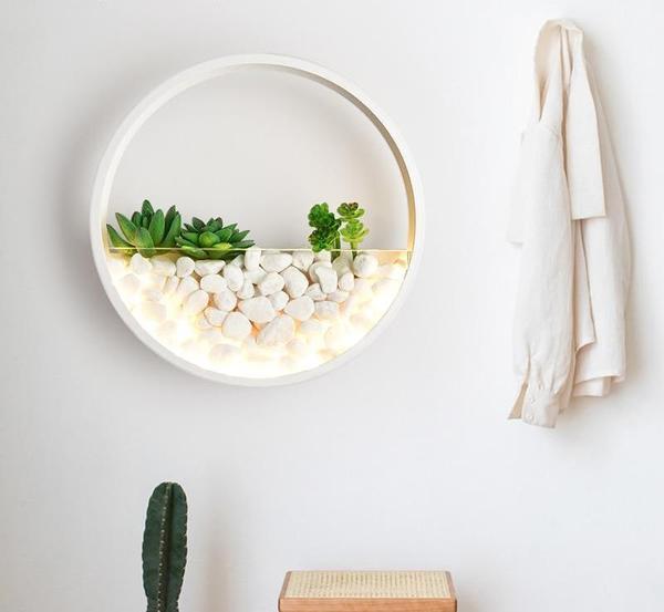 Decorative Planter Wall Lamp