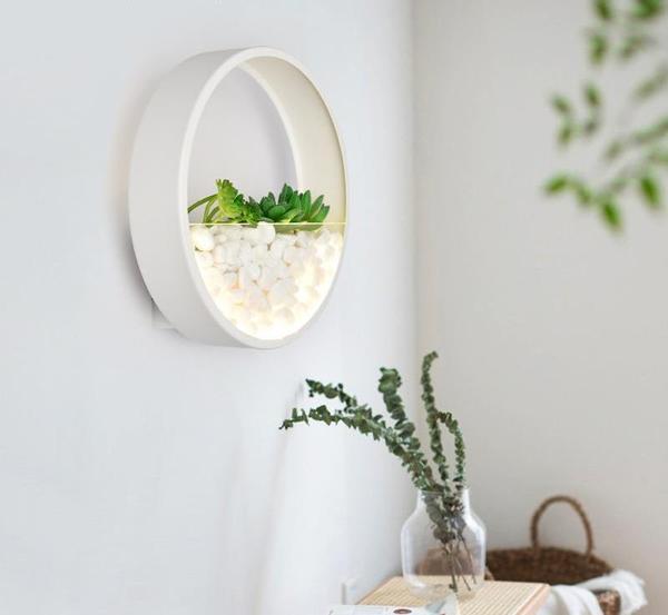 Decorative Planter Wall Lamp