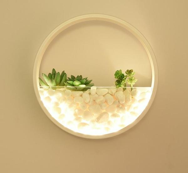 Decorative Planter Wall Lamp